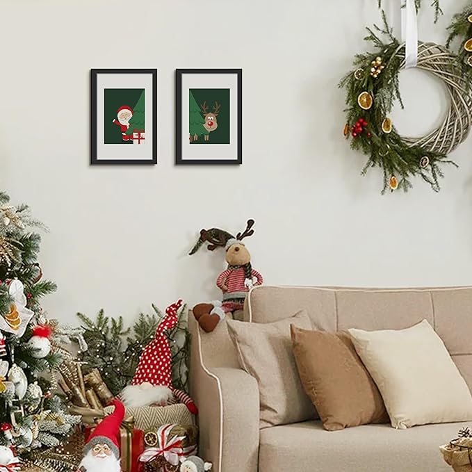upsimples 8x12 Picture Frame, Display Pictures 6x8 with Mat or 8x12 Without, Wall Hanging Photo Frames, Black, 1 Pack