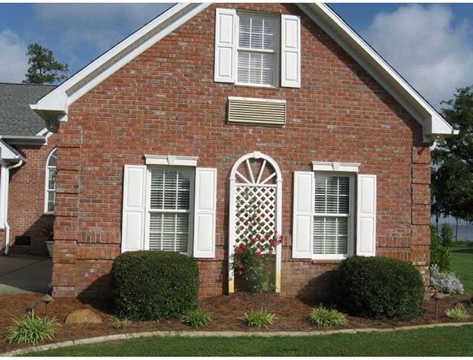 Ekena Millwork Lifetime Vinyl LP2S14X07500BL Standard Two Equal Panel Vinyls, Raised Panel Vinyl Shutters, w/Installation Shutter-Lok's & Matching Screws (Per Pair), 14.75"W x 75"H, Black