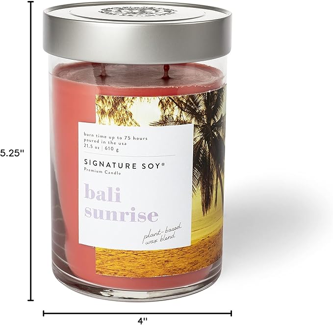 Signature Soy Lidded Bali Sunrise Scented Candle
