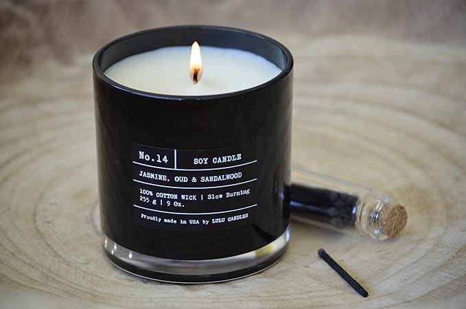 Lulu Candles | Candied Apples & Spices | Smells Sweet & Fruity | Luxury Scented Soy Jar Candle | Hand Poured in The USA | Highly Scented Long Lasting (9 Oz.)