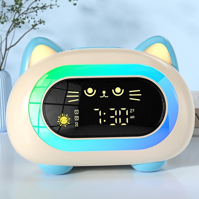 ANALOI Alarm Clock for Kids, Ok to Wake Up, Alarm Clocks for Girls by ANALOI