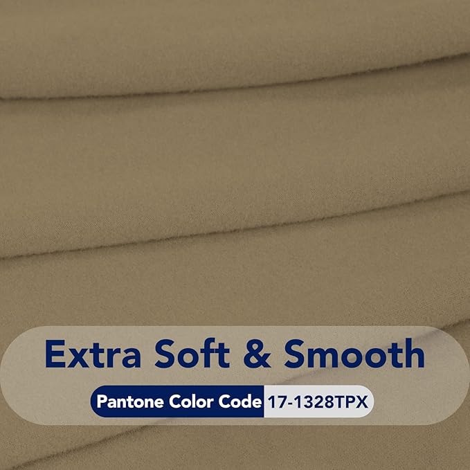 PureFit Super Stretch 4 Seater Sofa Slipcover – Spandex Non Slip Soft Couch Sofa Cover, Washable Furniture Protector with Non Skid Foam and Elastic Bottom for Kids, Pets （XX Large, Tan）
