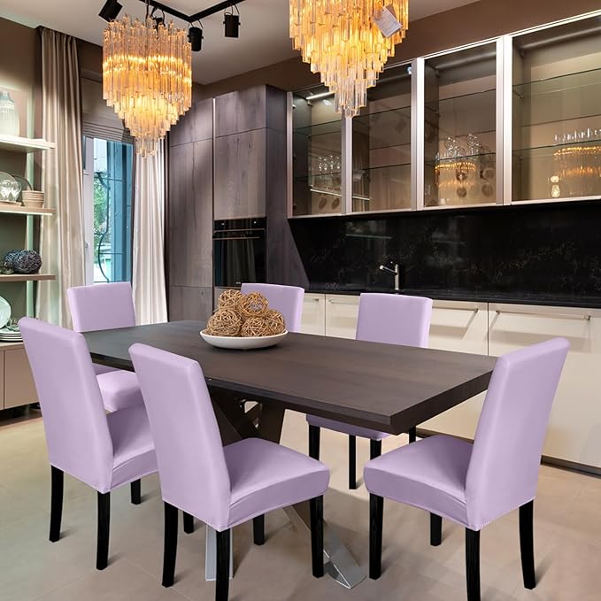 Chair Covers, Stretch Kitchen Chair Covers/Dining Room Chair Covers Set of 8, Removable Washable Dining Chair Slipcovers for Home, Hotel, Banquet