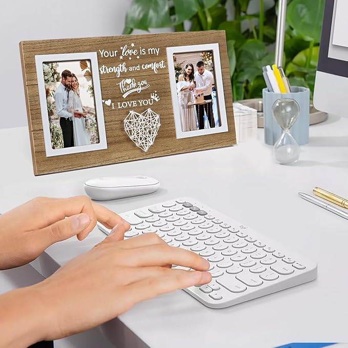 ZEEYUAN 4x6 Picture Frame Gifts For Mom Mothers Day Photo Gifts for Mom from Daughter or Son, Personalized Mother’s Day Presents Anniversary Birthday Wedding Gift for Wife Couples Love Picture Frame