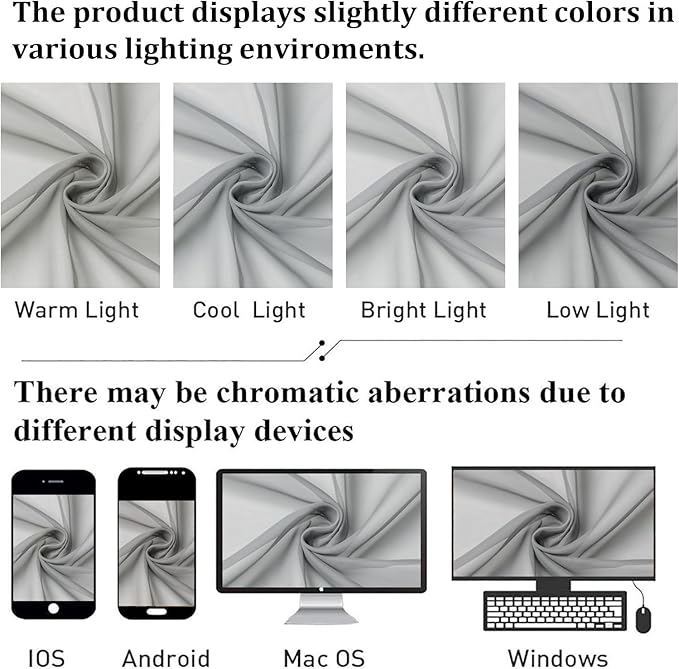 Lecloud Light Grey Sheer Curtains 78 Inches Long 2 Panels, Light Filtering Voile Airy Curtains, Elegant Transparent Solid Window Treatments with Rod Pocket for Living Room Bedroom, Each 42" W x 78" L
