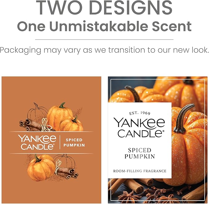 Yankee Candle Large Tumbler Scented Candle with up to 80 Hour Burn Time, Premium Plant Wax Blend for Consistent Burn, 20 oz Tumbler Candle with Room Filling Fragrance, Spiced Pumpkin