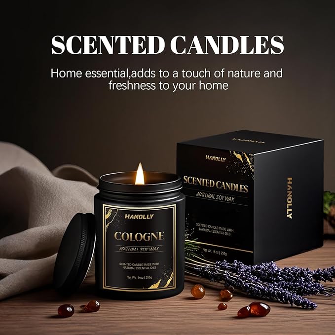 D.Ream On.Ward Hotel Candle, 9 oz Scented Candles for Home Soy Candle Wax, Inspired by The Westin Hotels, Luxury Long Lasting Aromatherapy Jar Candle Gifts for Men Women