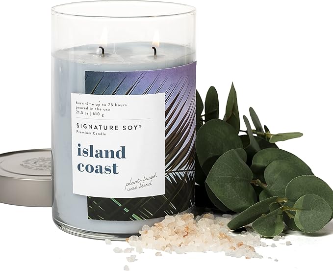 Signature Soy Lidded Island Coast Scented Candle Extra Large Jar