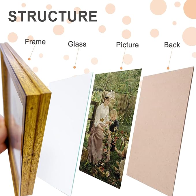 18x24 Picture Frame with Real Glass set of 2, Vintage Frames - Antique Style Frames for Wall - Ornate Frame for Rustic Gold Office or Home Decor Display Family Friends Wedding Gift