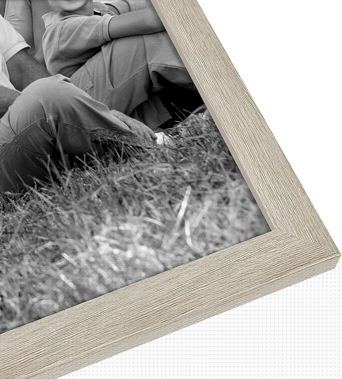 Americanflat Set of 10 Picture Frames with Shatter-Resistant Glass - Gallery Wall Frame Set with Two 8x10, Four 5x7 and Four 4x6 Frames - Signature Collection - Driftwood