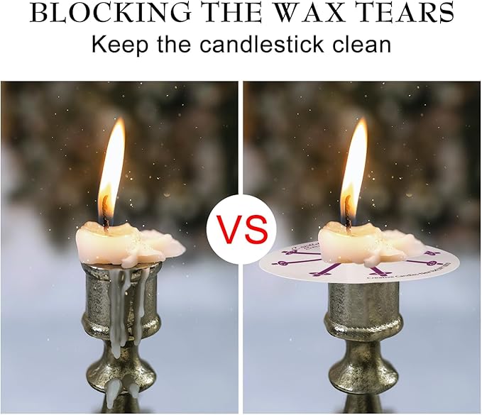 200 White Church Candles with Drip Protectors - 5-Inch Unscented Devotional Candles for Candlelight Vigil & Prayer Services, No Smoke Clean Burning Taper Candles in Bulk