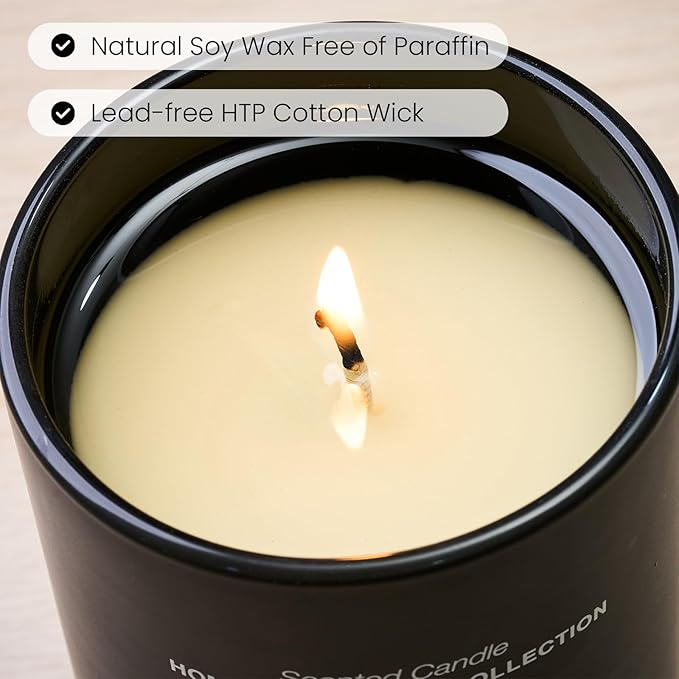 M&SENSE Natural Soy Candle| Lavender Vanilla | 5.3 oz | Mini Spring Scented Candles for Relaxation, Valentines Day Gift, Home Décor | for Bedroom, Office, Party Small