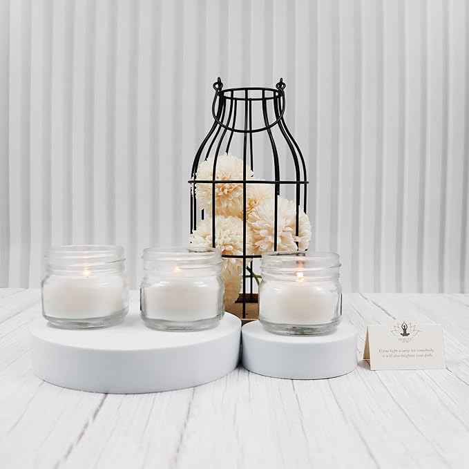 Hosley Jar Candle Orange Cassis Scented Classic 3oz Clear Glass Jar Single Wick Candle, Over Upto 20 Hours of Burn Time, Ideal for Creating Relaxing Ambience & Holiday Gifting