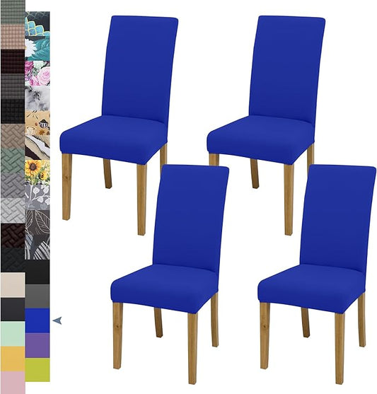 BIETYONE Chair Covers,Dining Room Chair Covers Set of 4,Stretch Kitchen Chair Cover,Washable Dining Chair Cover,Parsons Chair Slipcovers Protective,for Home,Restaurant,Banquet