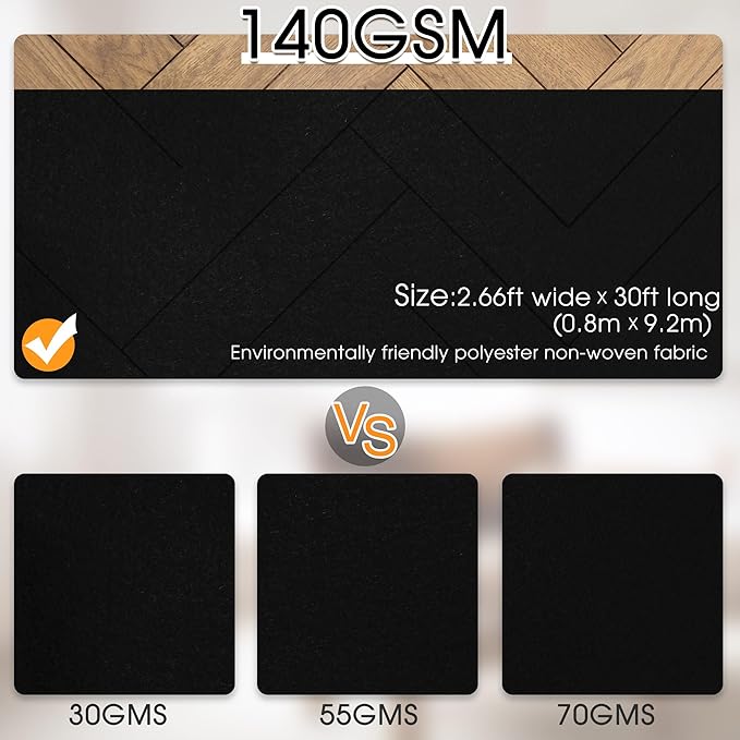 Black Carpet Runner for Party,140GSM 2.6FTx30FT Carpet Party Decorations,Red Runway Rug for Prom Felt Non-Woven Fabric,Runner for Wedding Ceremony