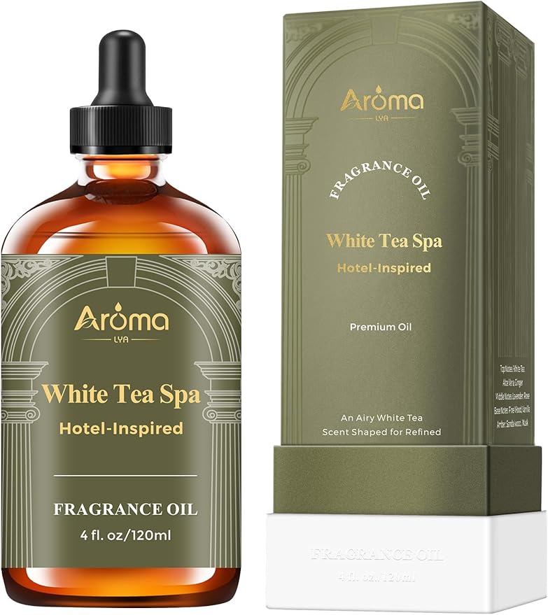 White Tea Spa ?€? A Hotel-Inspired Diffuser Oil, Hotel Diffuser Oil for Diffuser for Home Fragrance Oil for Ultrasonic and Waterless Diffusers and Crafting