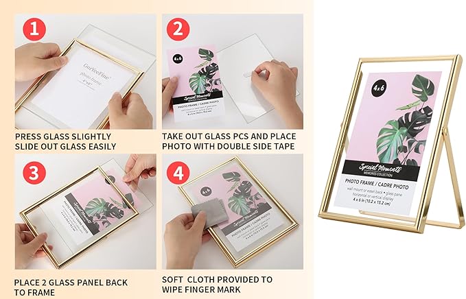Silver 10x12" Floating Frame 2 Pack for Photo sizes(7x9'',8x10'',8.5x11''),Adjustable Tabletop/Shelf Floating Picture Frame 8x10'',Classy Gift Choice for Wedding,Thanksgiving,Christmas,Home or Office Decor