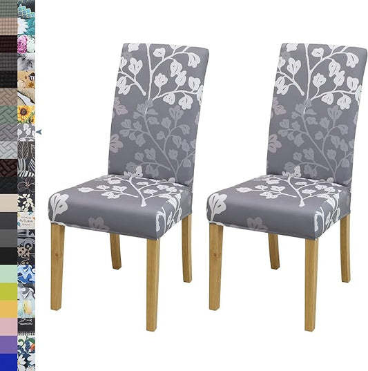 BIETYONE Chair Covers,Dining Room Chair Covers Set of 2,Stretch Kitchen Chair Cover,Washable Dining Chair Cover,Parsons Chair Slipcovers Protective,for Home,Restaurant,Banquet