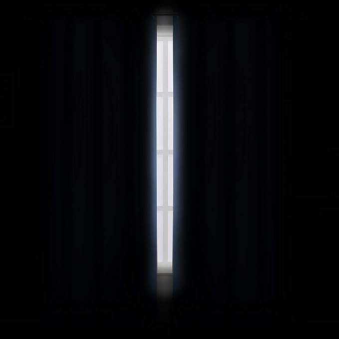 LEMOMO Blackout Curtains 66 x 84 inch/Sky Blue Curtains Set of 2 Panels/Thermal Insulated Room Darkening Bedroom Curtains