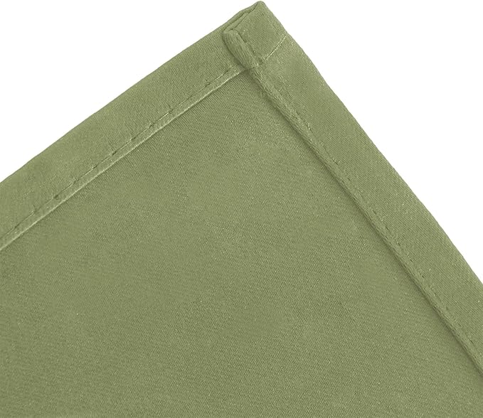 LEMOMO Blackout Curtains 66 x 84 inch/Sage Green Curtains Set of 2 Panels/Thermal Insulated Room Darkening Bedroom Curtains
