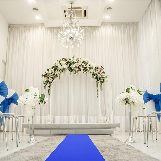 Shappy Royal Blue Carpet Runner Rug for Party 55gsm Thickness with Carpet Tape Hallway Rug for Graduate Wedding Party Dance Floor Outdoor Accessories(2.6 x 30 Feet)