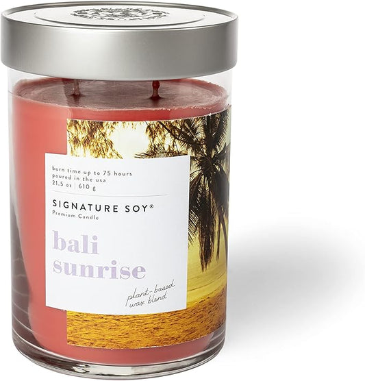 Signature Soy Lidded Bali Sunrise Scented Candle