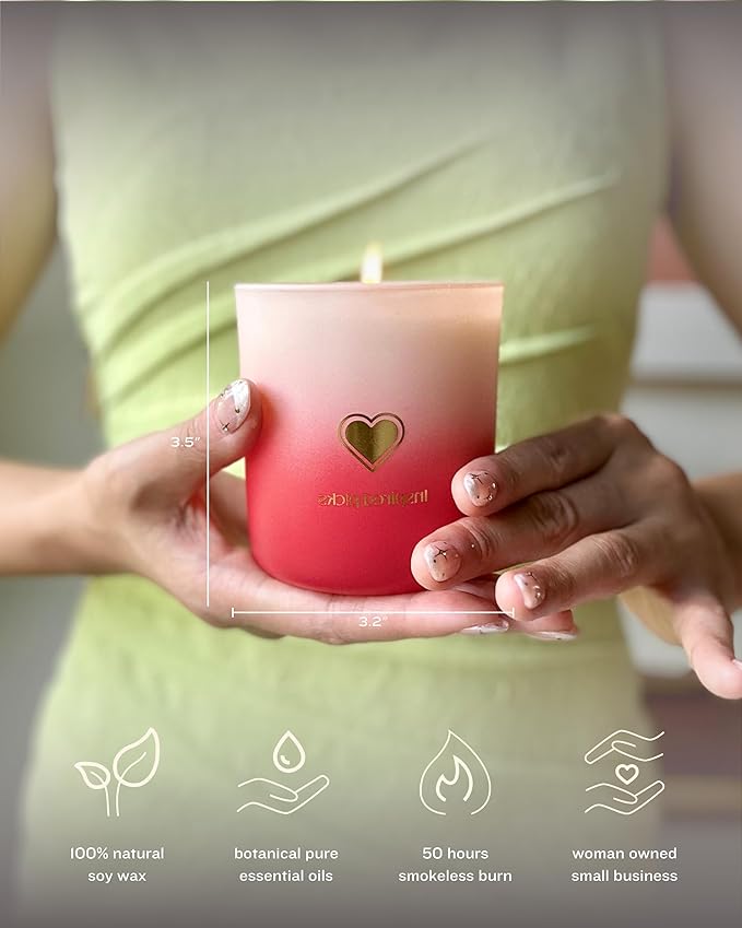 Pet Odor Candle | Wood Sage & Sea Salt w/Gold Leaves Symbol | Refreshing Green Candle for Pet Odor Eliminator, Soy Non Toxic Spring Scents and Mom Gifts