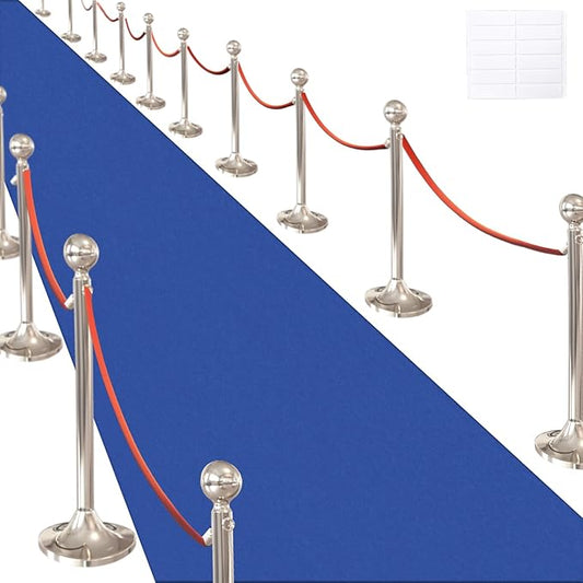 Royal Blue Carpet Runner for Party,140GSM 2.62FTx15FT Carpet Party Decorations, Royal Blue Runway Rug for Prom Felt Non-Woven Fabric,Runner for Wedding Ceremony