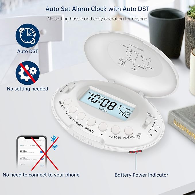 DreamSky Vibrating Alarm Clock for Heavy Sleepers Adults Under Pillow - Image 6