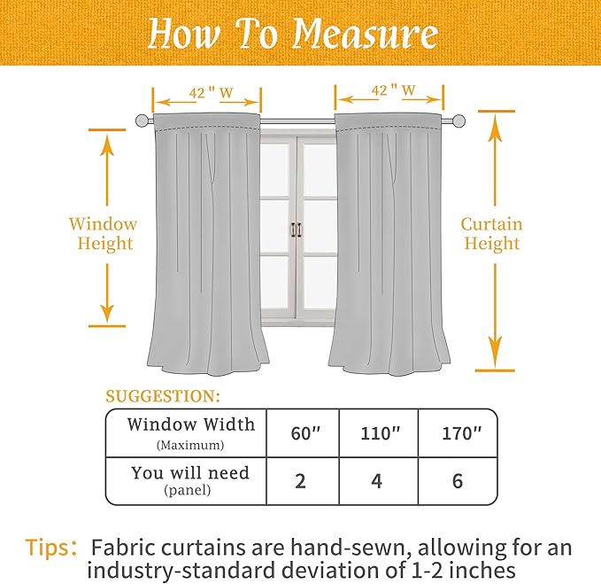 LAMIT Small Window Linen Curtains, 45 Inch Length Light Filtering Faux Linen Textured Neutral Decorative Rod Pocket Drapes for Bedroom, Light Green, 2 Panels Set, 42 X 45 Inch