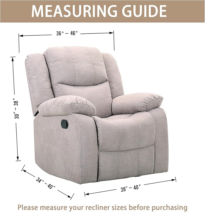 JIVINER Oversized Recliner Chair Covers 4 Piece Stretch Lazy Boy Recliner Sofa Slipcover Jacquard Large Recliner Covers with Elastic Bottom Soft Furniture Protector (XL Recliner,Navy Blue)