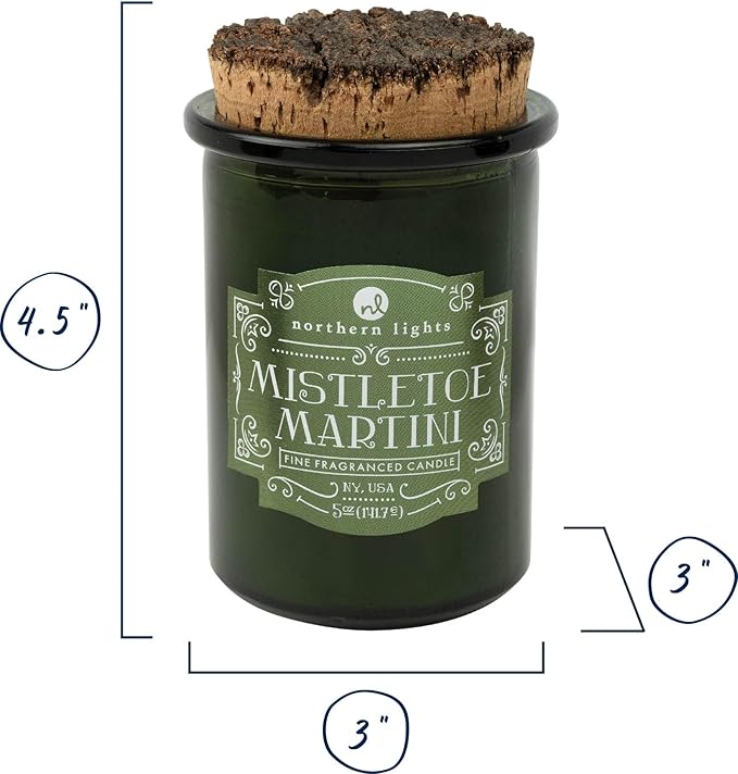 Northern Lights Candles - Spirit Jar Candles - Mistletoe Martini - 52609