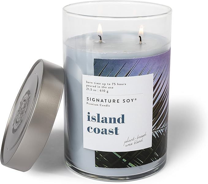 Signature Soy Lidded Island Coast Scented Candle Extra Large Jar