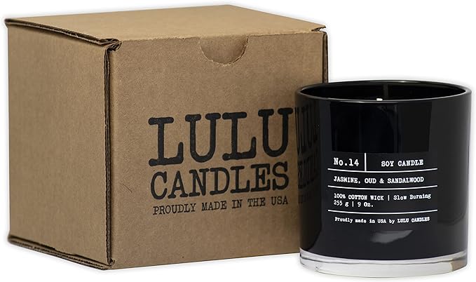 Lulu Candles | Apple Maple Bourbon Candle | Smells Like Fall | Luxury Scented Soy Jar Candle | Hand Poured in The USA | Highly Scented Long Lasting (9 Oz.)