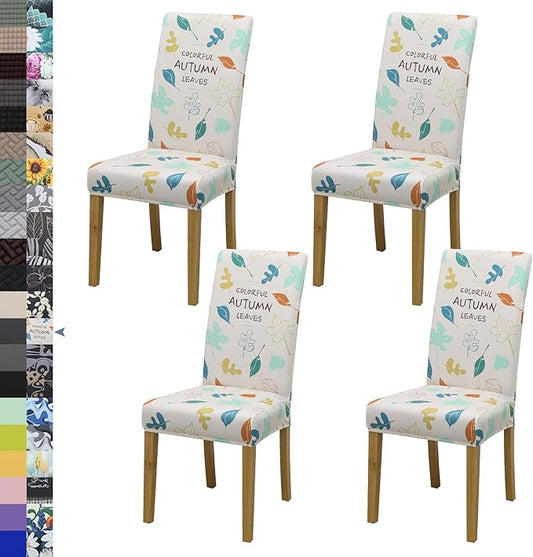 BIETYONE Chair Covers,Dining Room Chair Covers Set of 4,Stretch Kitchen Chair Cover,Washable Dining Chair Cover,Parsons Chair Slipcovers Protective,for Home,Restaurant,Banquet