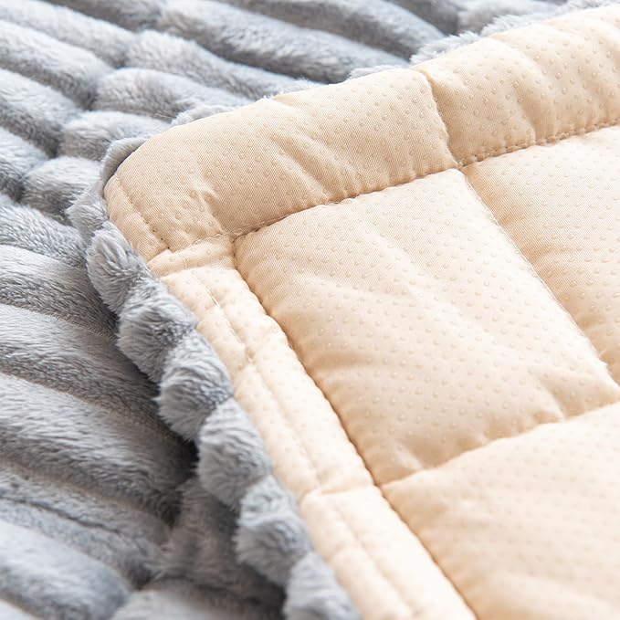 Gumfolk Pet Couch Covers for Sofa Slipcovers Couch Protector for Dogs Washable Cushion Cover, Sofa Pad Blanket Furniture, Grey, 27in*71in