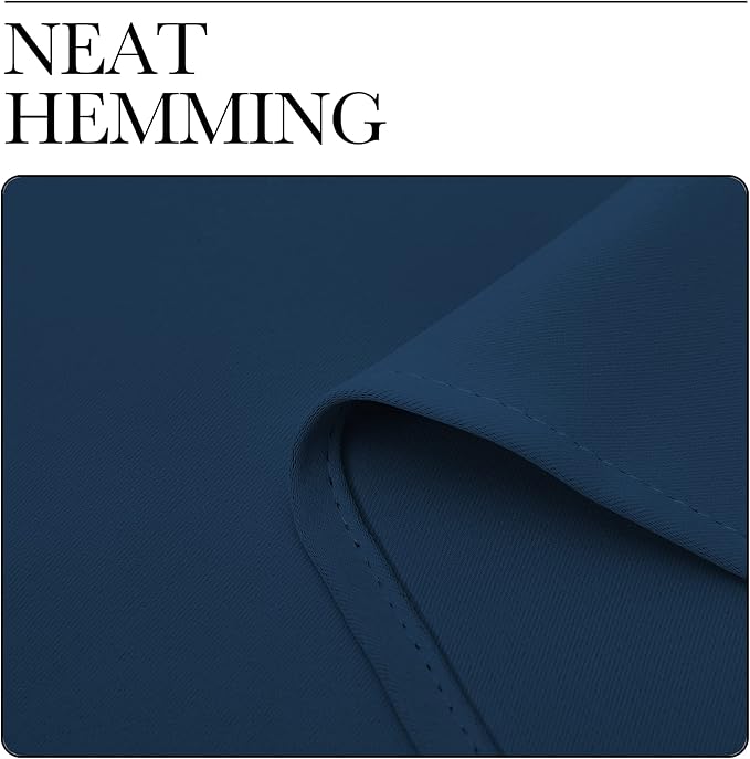 NICETOWN Moroccan Blue Blackout Curtains 78" Long, 55" Wide, 2 Pieces for Office, Dining, Guest Room - Sound Reducing, Heat and Cold Block Panels for Modern Decorative