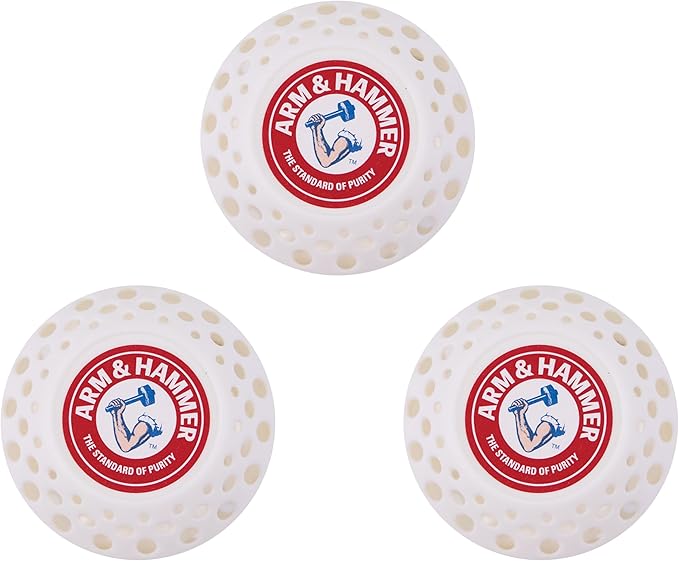 Arm & Hammer OdorBusterz?? Odor Eliminator Balls, White Linen, 3 Count ?€? Baking Soda Odor Control for Closets, Drawers, Hampers & Small Spaces