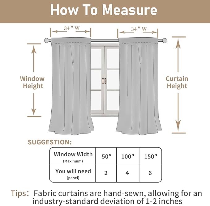 LAMIT 45 Inch Short Window Linen Curtains, Light Filtering Panels Back Tab and Rod Pocket Christmas Decor Drapes for Cafe/Bathroom/Loft Room, Olive Green, 2 Panels, 34 x 45 Inch