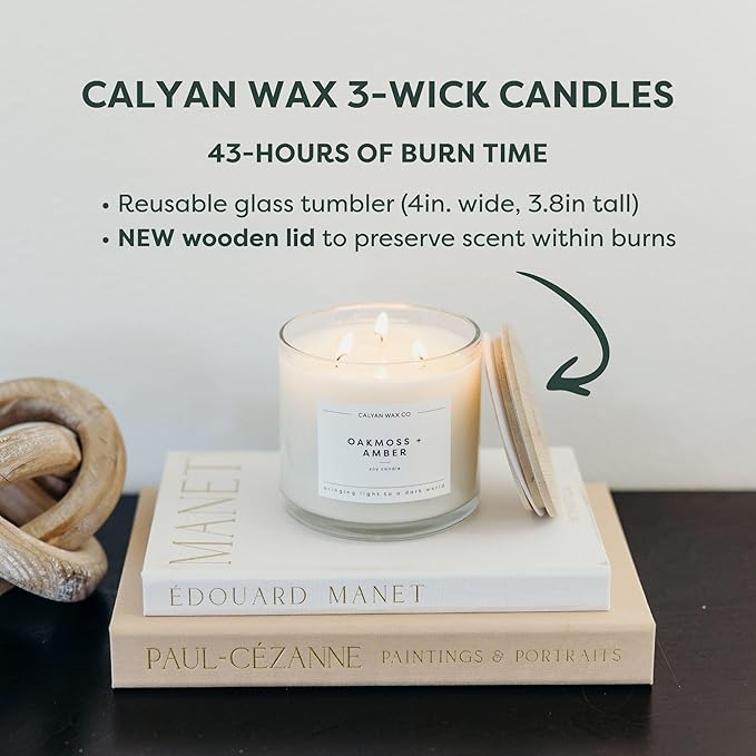 Lavender & Bergamot 3 Wick Scented Candle