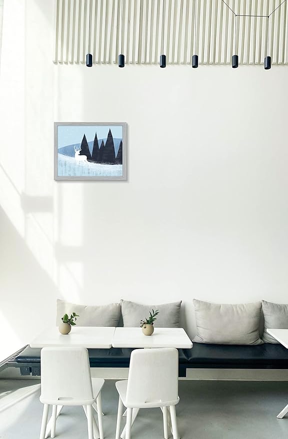 Golden State Art, 11x14 Grey Wooden Frame with White Mat - Displays Five 4x6 Photos - Real Glass, Sawtooth Hangers, Flexible Metal Tabs - Wall Mounting, Landscape, Portrait