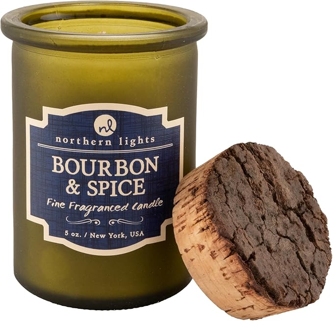 Northern Lights Candles - Spirit Jar Candles - Bourbon & Spice - 52613