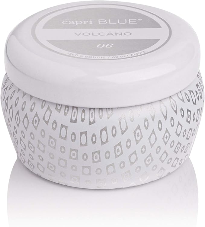 Volcano White Mini Tin Candle