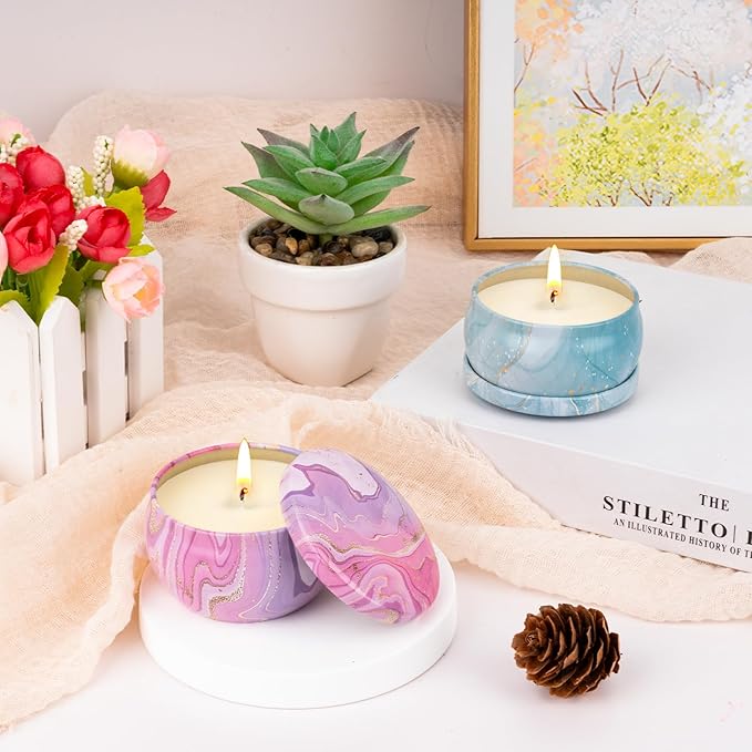 Candles Gift Set for Women, Aromatherapy Candles for Home Scented 4 Pack, 80 Hours Long Lasting, Womens Gifts for Christmas, Birthday, Valentines Day