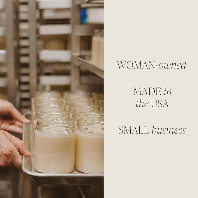 Sweet Water Decor Cashmere and Vanilla Soy Candle - Jasmine, Soft Cashmere, Sandalwood, Vanilla Scented Spring Candle for Home - 9oz Clear Jar with Lid, 40+ Hour Burn Time, Made in The USA