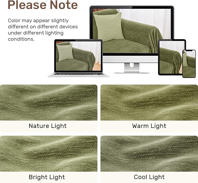 Sectional Couch Covers, 2 Pieces Washable L Shaped Couch Covers Sofa Blanket for Dogs Pet Friendly Sectional Sofa Slipcovers Furniture Covers,71"x118"+91"x134",(XXX-Large,Green)