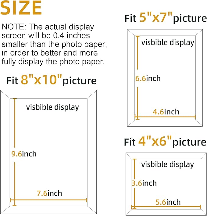 BESCRCL 15 Pack Real Glass Picture Frames Collage Wall Decor, Including 3pcs 8x10, 6pcs 5x7, 6pcs 4x6 Photo Frames for Gallery Wall or Tabletop Display, Natural Woodgrain