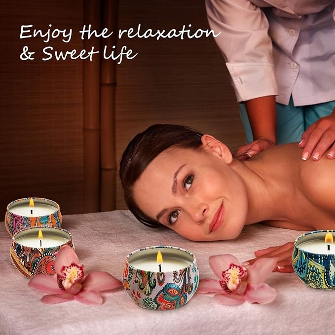 16 Pack Scented Candles Gift Set for Woman, Jar Candle, 2.5 oz Soy Wax Tin Candle-Ideal Gift for Travel Home Décor