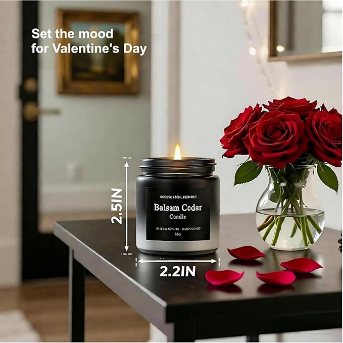 6 Pack Men Candles for Home Scented, Soy Wax 200 Hour Long Lasting Candle, Soy Candle Gifts Set for Birthday, Valentine, Christmas, Anniversary Present