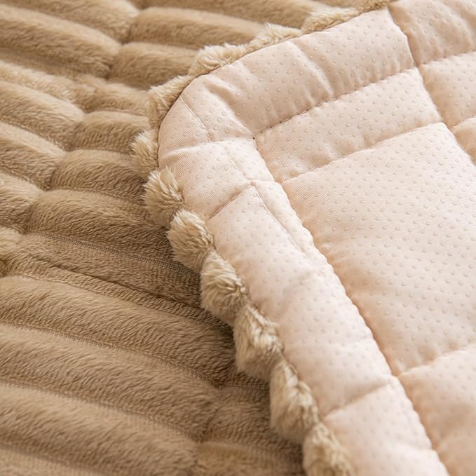 Gumfolk Pet Couch Covers for Sofa Slipcovers Couch Protector for Dogs Washable Cushion Cover, Sofa Pad Blanket Furniture, Brown, 27in*71in